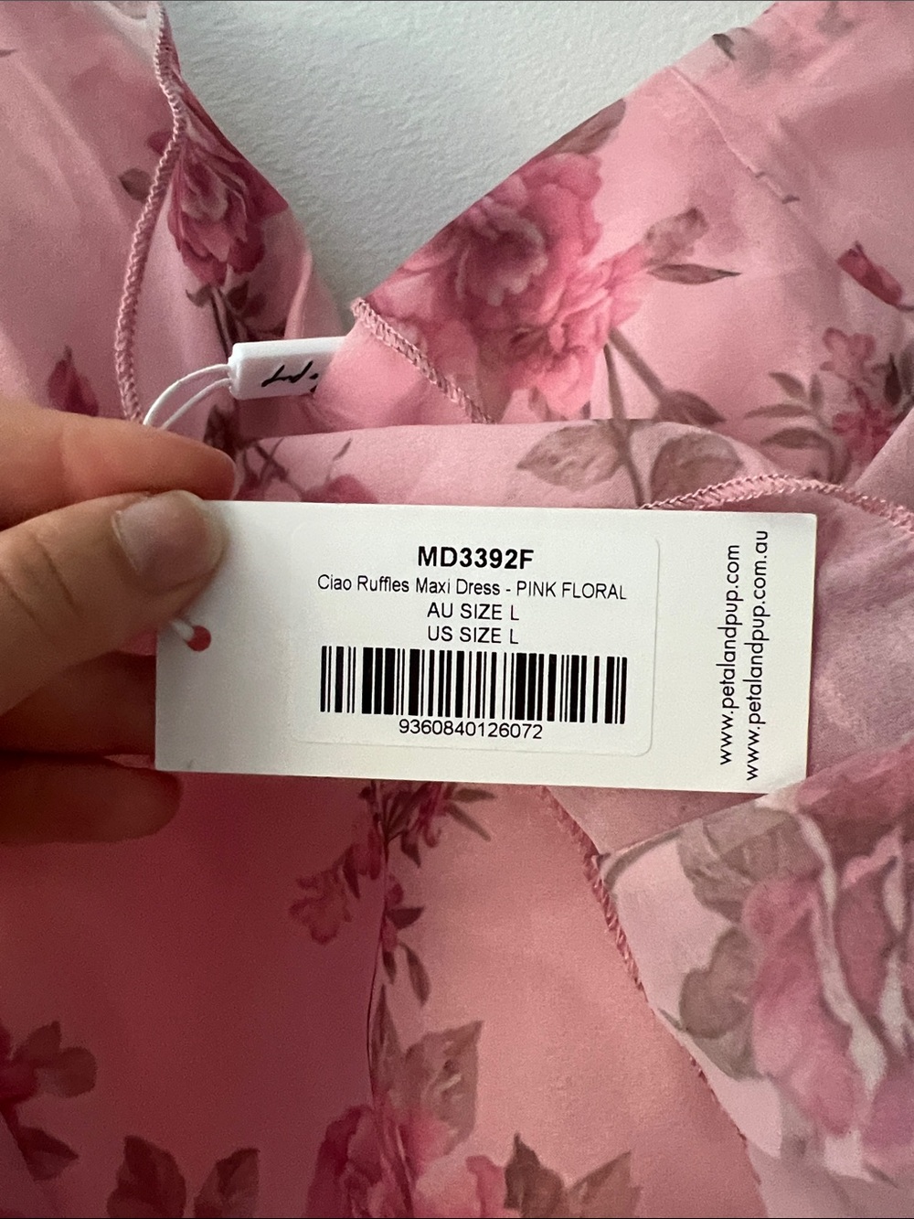 petal & pup ciao Ruffles Maxi Dress in Pink Floral - Picture 9 of 9